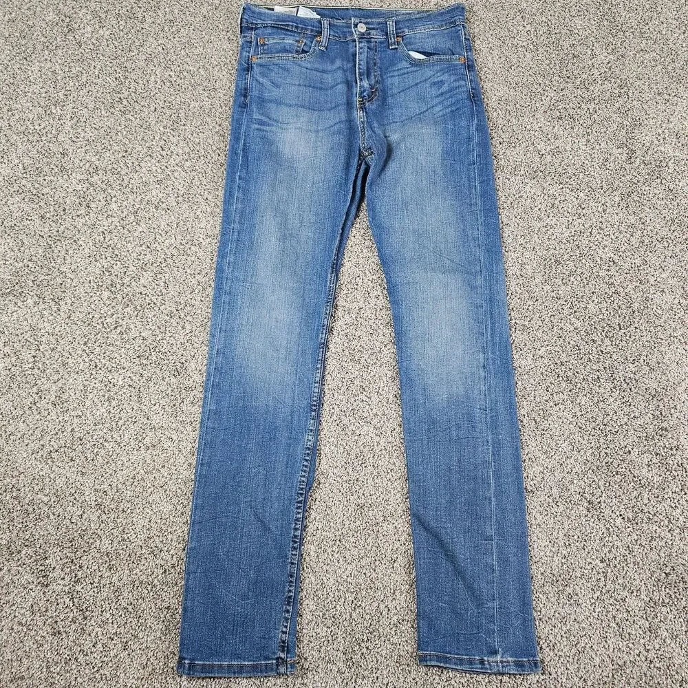 Levis 510 Jeans Mens 31x31 Slim Tapered Skinny Distressed Stretch Work Skate
